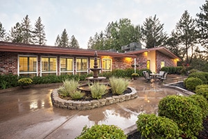 The Pines at Placerville front fountain and entry
